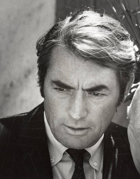 Gregory Peck at Press Conference for the Academy of Motion Pi- 1968 Old Photo 3-image
