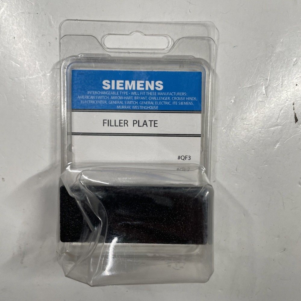 Siemens 0 amps N/A V 1 space 0 circuits Surface Mount Filler plate Blank