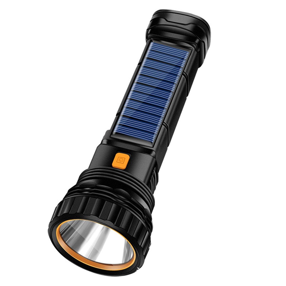 Solar/Rechargeable Multi Function 1000 Lumens LED Flashlight, with Strobe Lig...