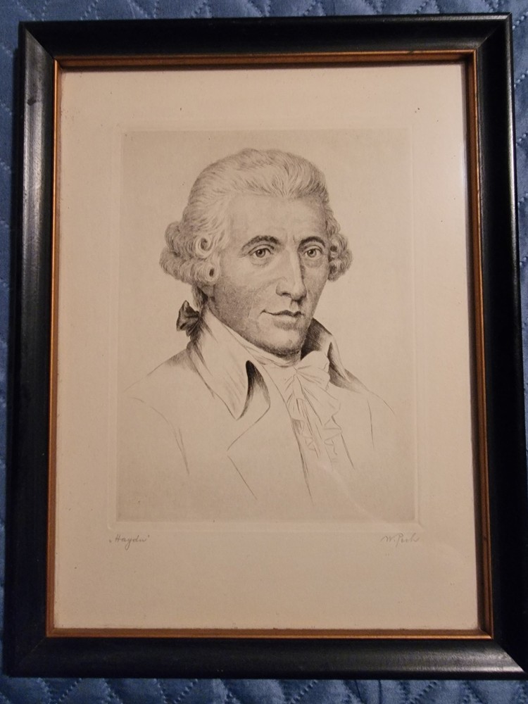 Haydn Etching by W. Pech