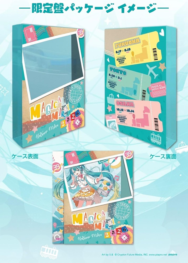 Hatsune Miku Magical Mirai 2024 Limited Edition 2 Book Photo Card Japan Blu-ray