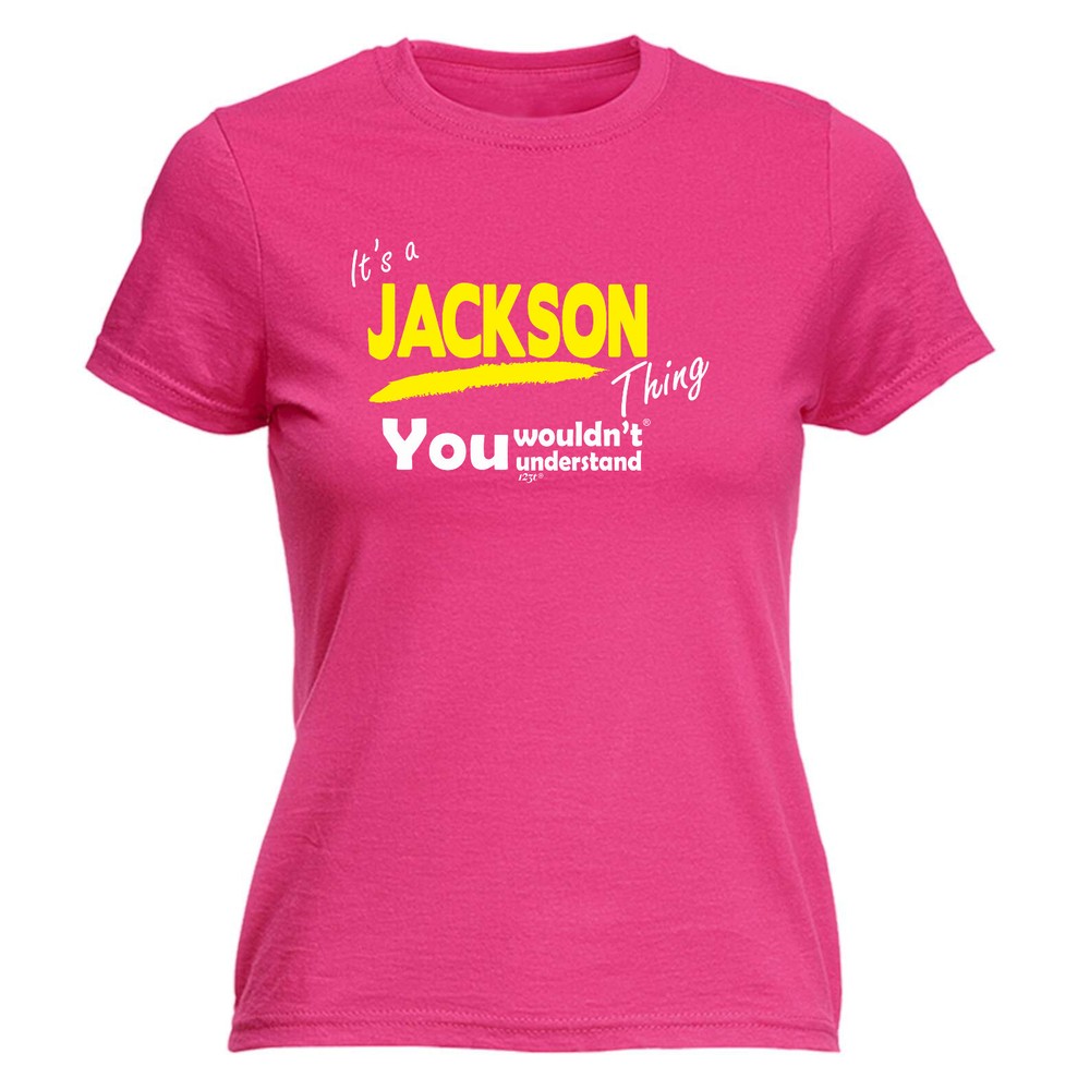 Jackson V1 Surname Thing - Womens T Shirt Funny T-Shirt Novelty gift tshirt