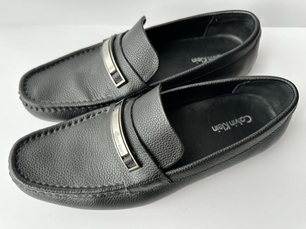 Calvin Klein Men's loafer Magnus Driving Style Slip On Shoes 10.5 black
