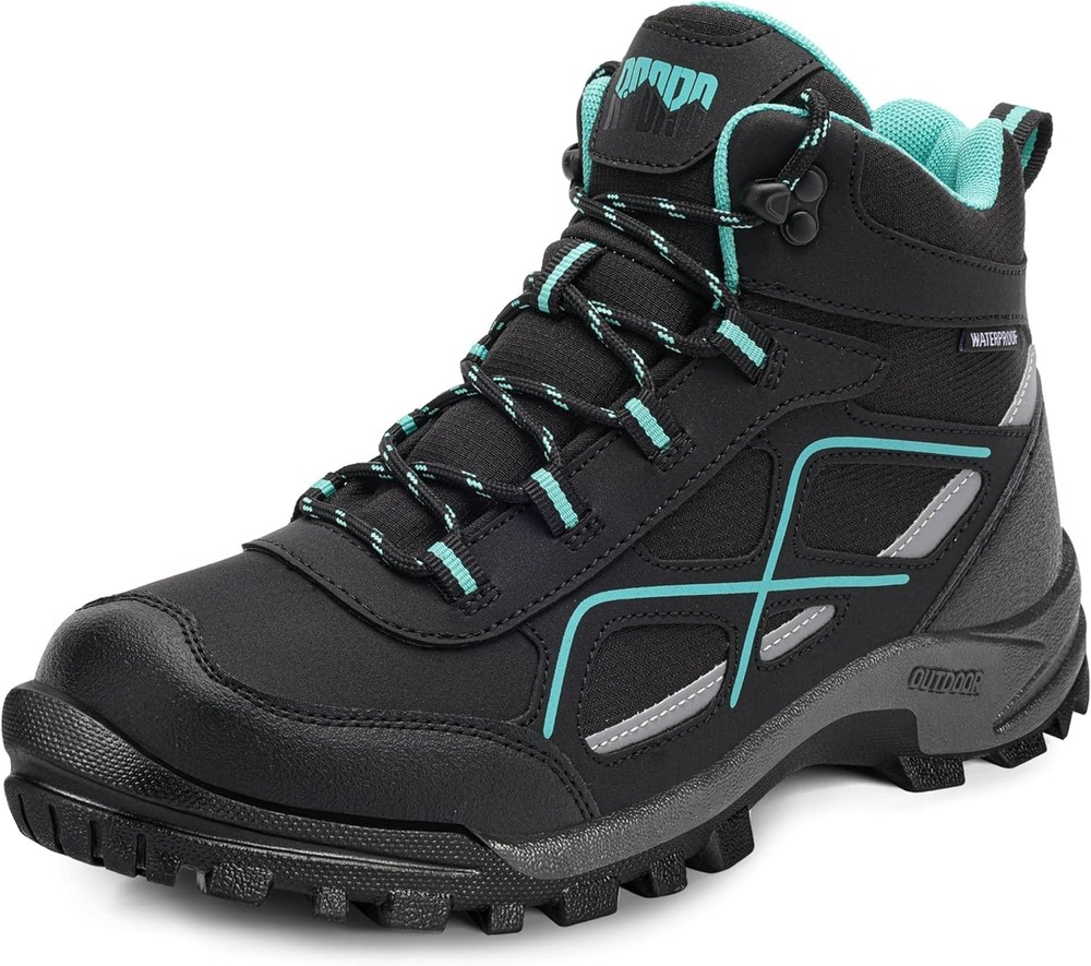 R CORD Womens Hiking Boots Waterproof Mid-Cut Non-Slip...