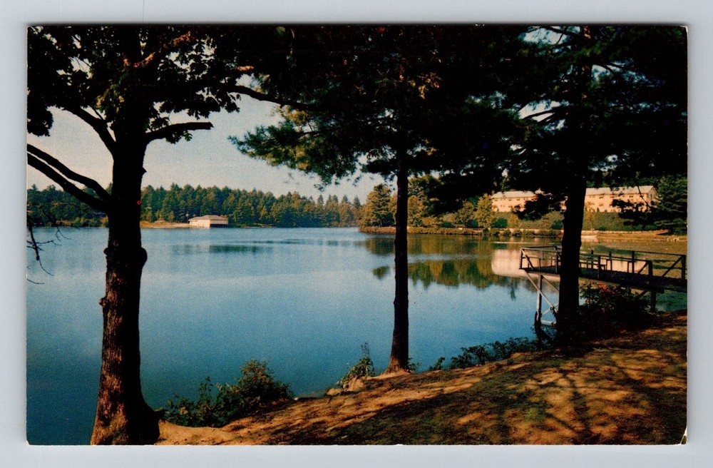 Hendersonville, NC-North Carolina, Osceola Lake Lakeside Camp Vintage Postcard