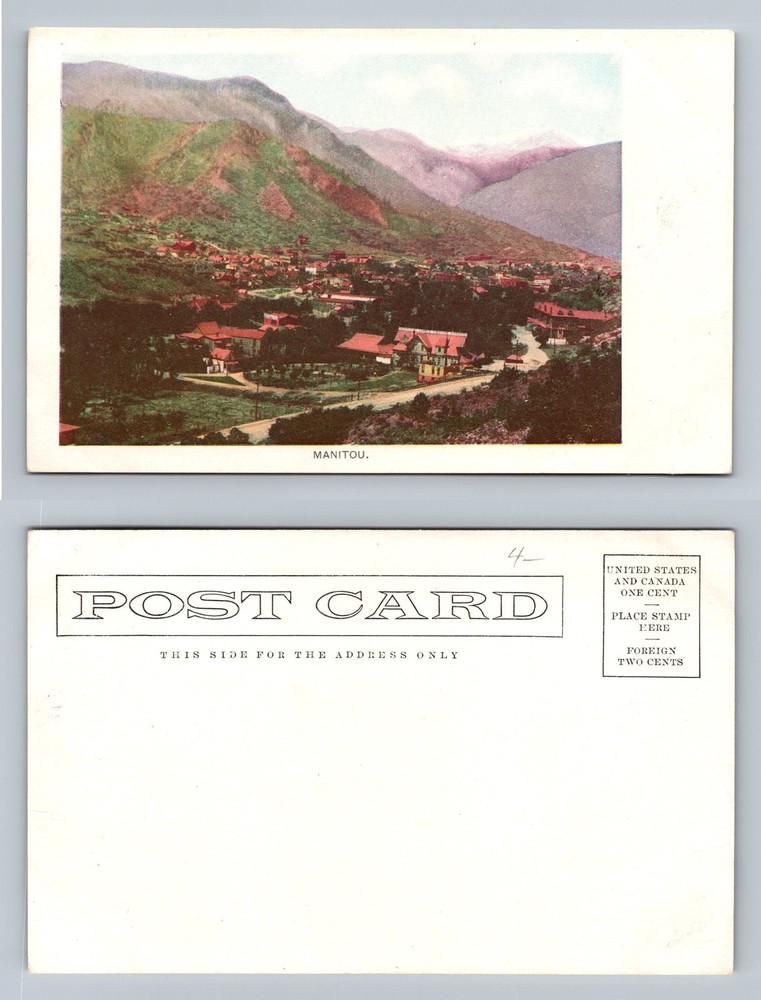 Manitou, CO-Colorado, Mountain Town Scene Standard View Vintage Postcard