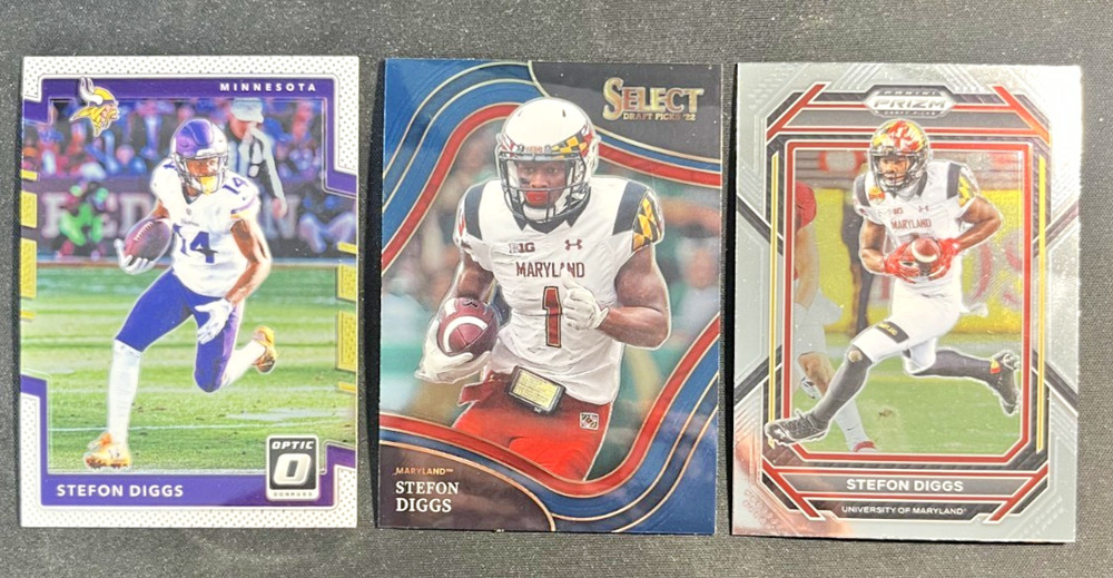 Pannini Stefon Diggs Lot - 3 Cards