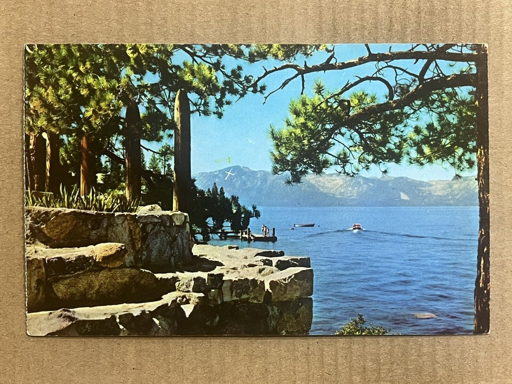 Postcard Mt Tallac Cross Zephyr Point Park Lake Tahoe Nevada Presbyterian Camp