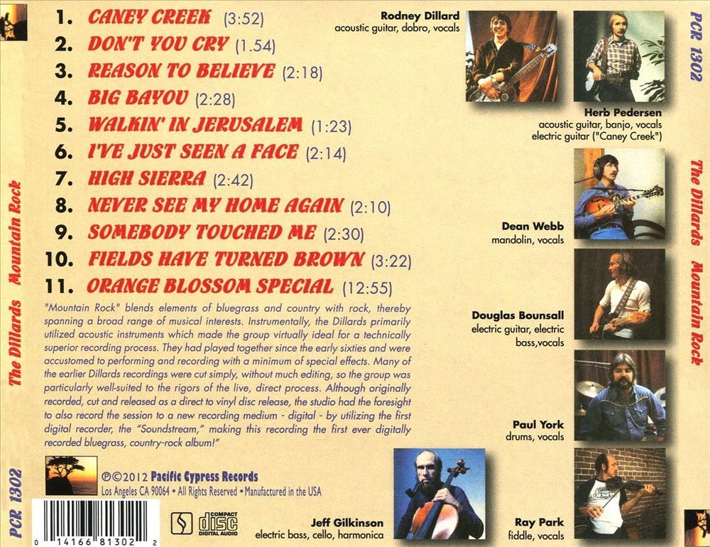 The Dillards Mountain Rock New Cd