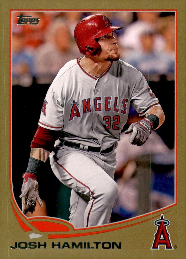 2013 Topps #639 Josh Hamilton Gold #/2013