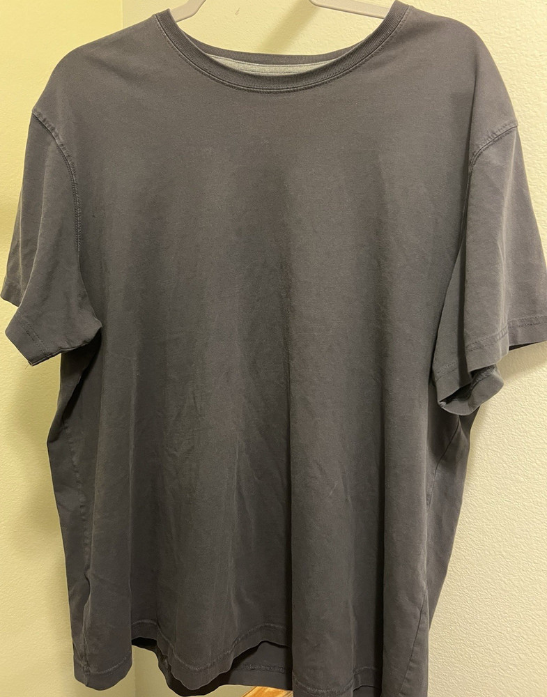 Eddie Bauer Legendwash Cotton Knit Crew Neck Short Sleeve T-Shirt Gray XL Men