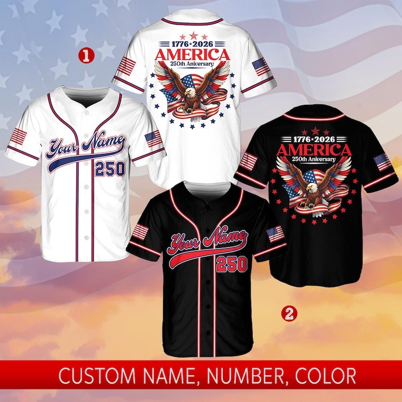 Personalized USA Baseball Jersey Custom Name Number Team Fan Gift
