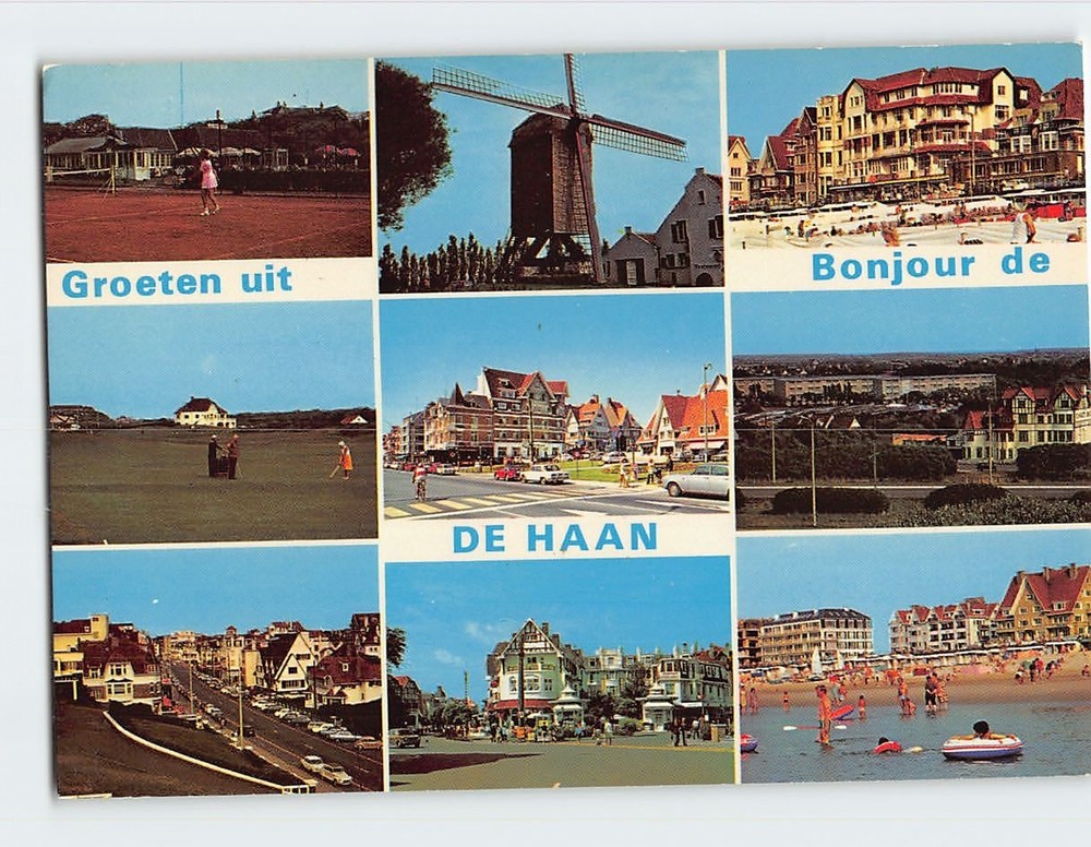 Postcard Groeten uit De Haan Belgium