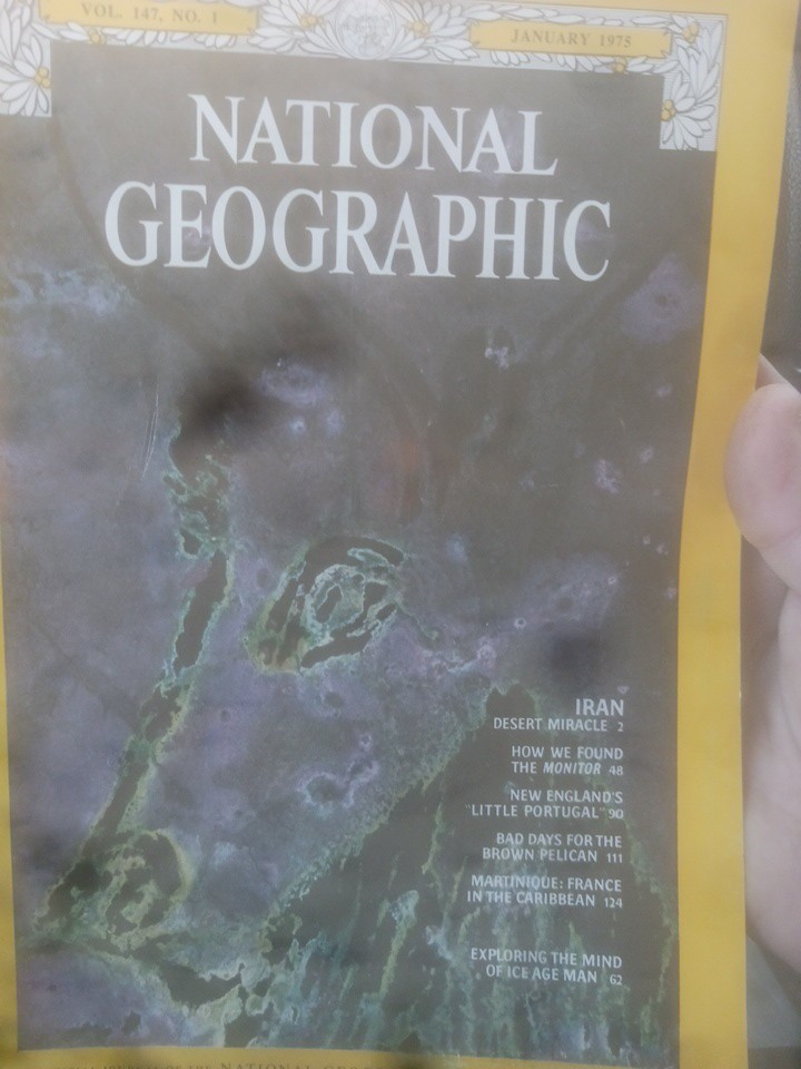 National Geographic January 1975 Iran, Caribbean, Ice Age Man, Little Portugal
