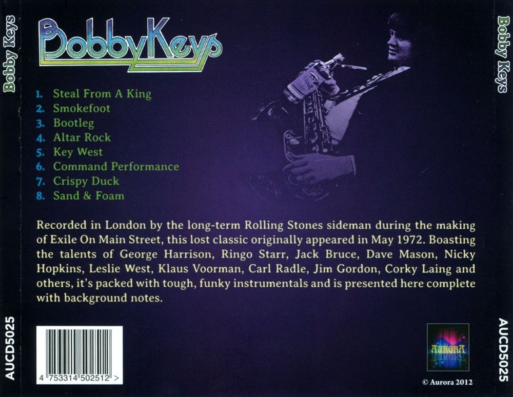 Bobby Keys Bobby Keys New Cd