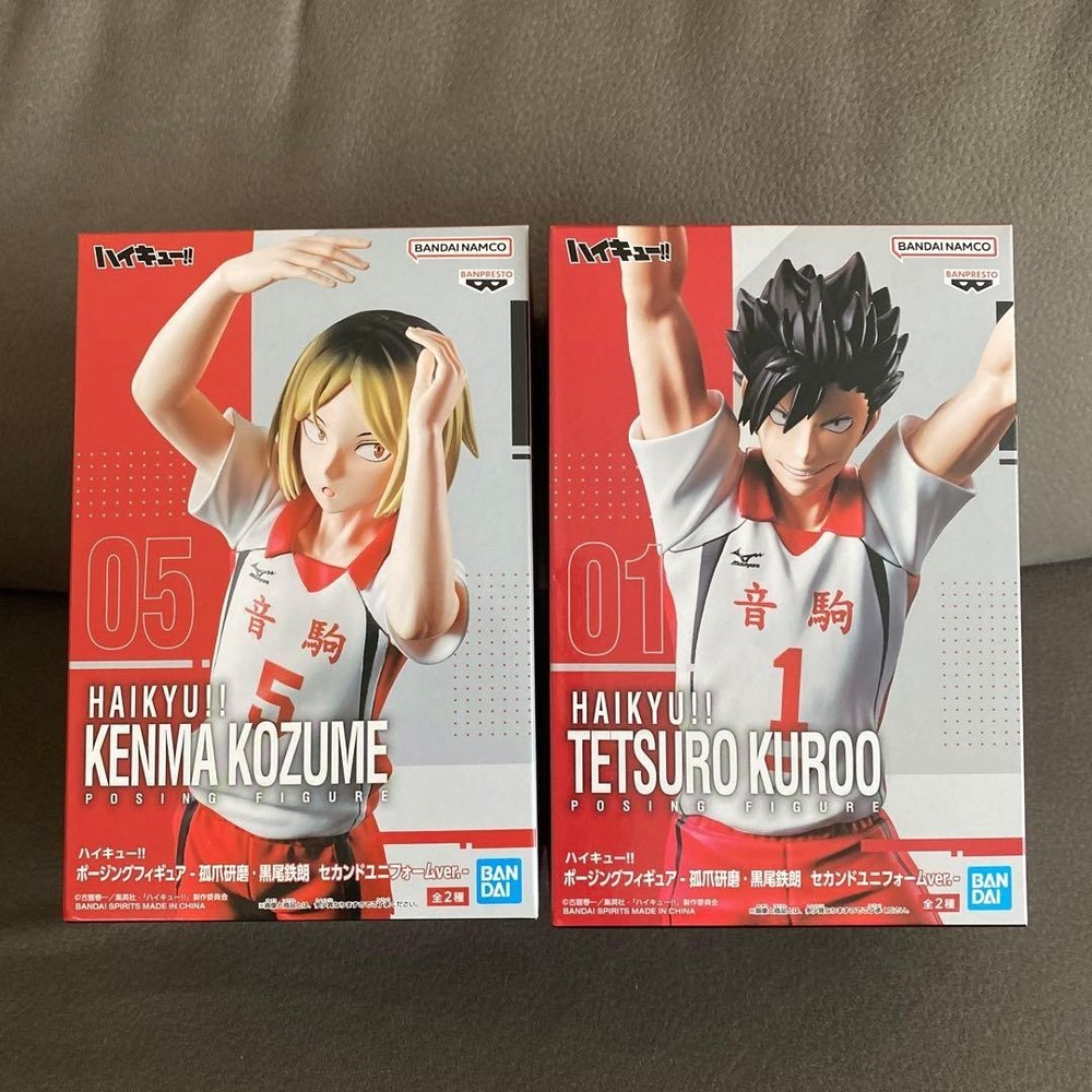 Haikyu!! Posing Figure Kenma Kozume & Tetsuro Kuroo Set Second Uniform Ver. New