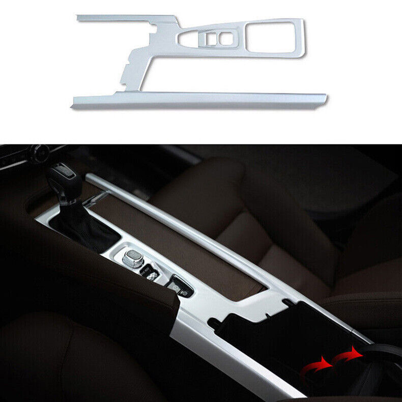 Volvo S90 2017-2025 Silver Gear Shift Panel with Cup Holder Trim  