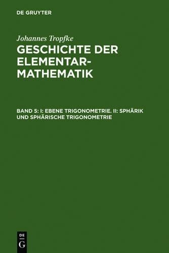 Johannes Tropfke I (Hardback)