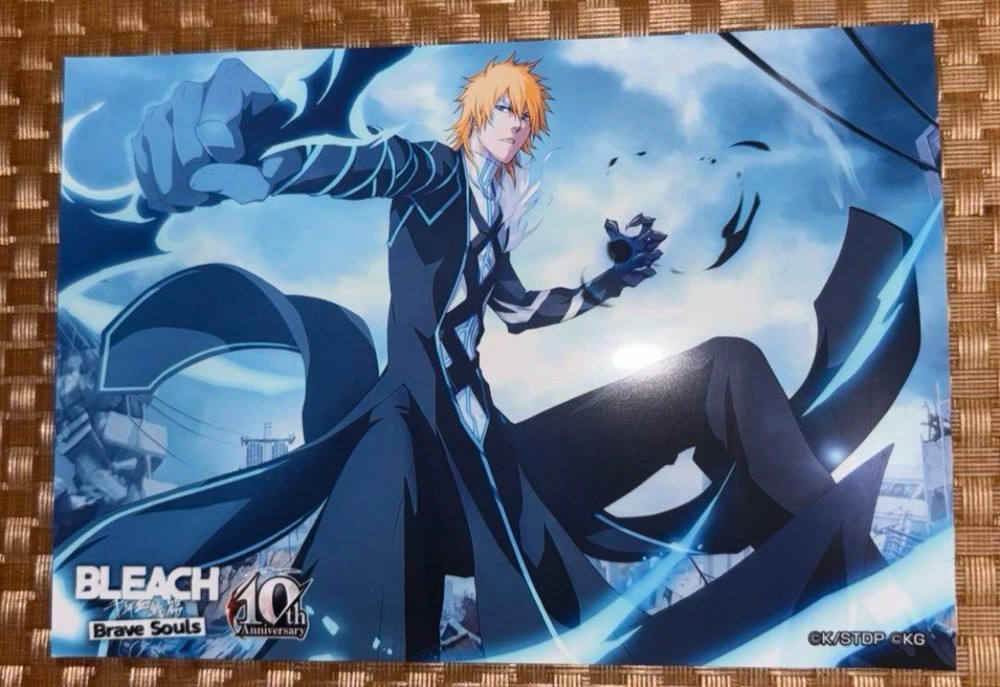 Ichigo Kurosaki Bleach Brave Souls 10th Bromide Art Card 2025 Release