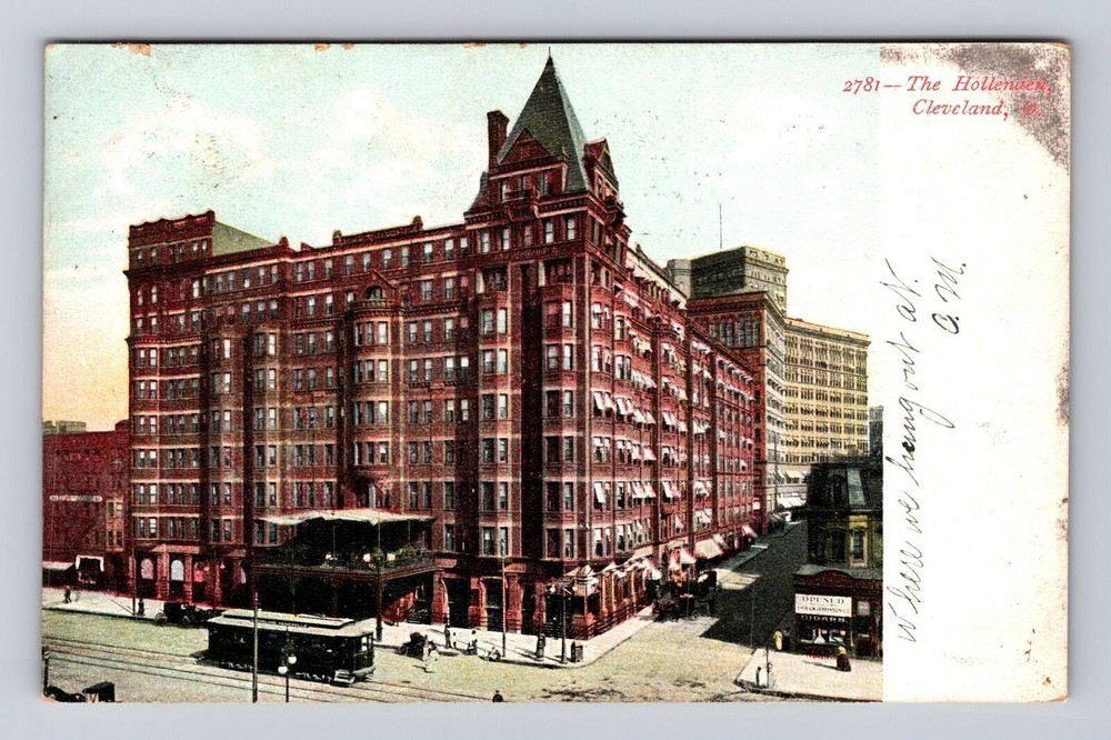 Cleveland OH-Ohio, The Hollenden, Advertisement, Antique Vintage c1908 Postcard