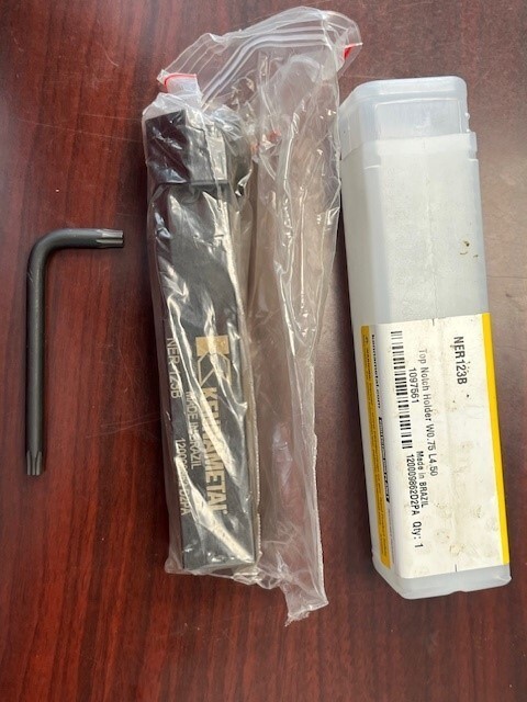 Kennametal NER123B 3/4 Inch Square Shank Top-Notch Indexable Lathe Tool Holder