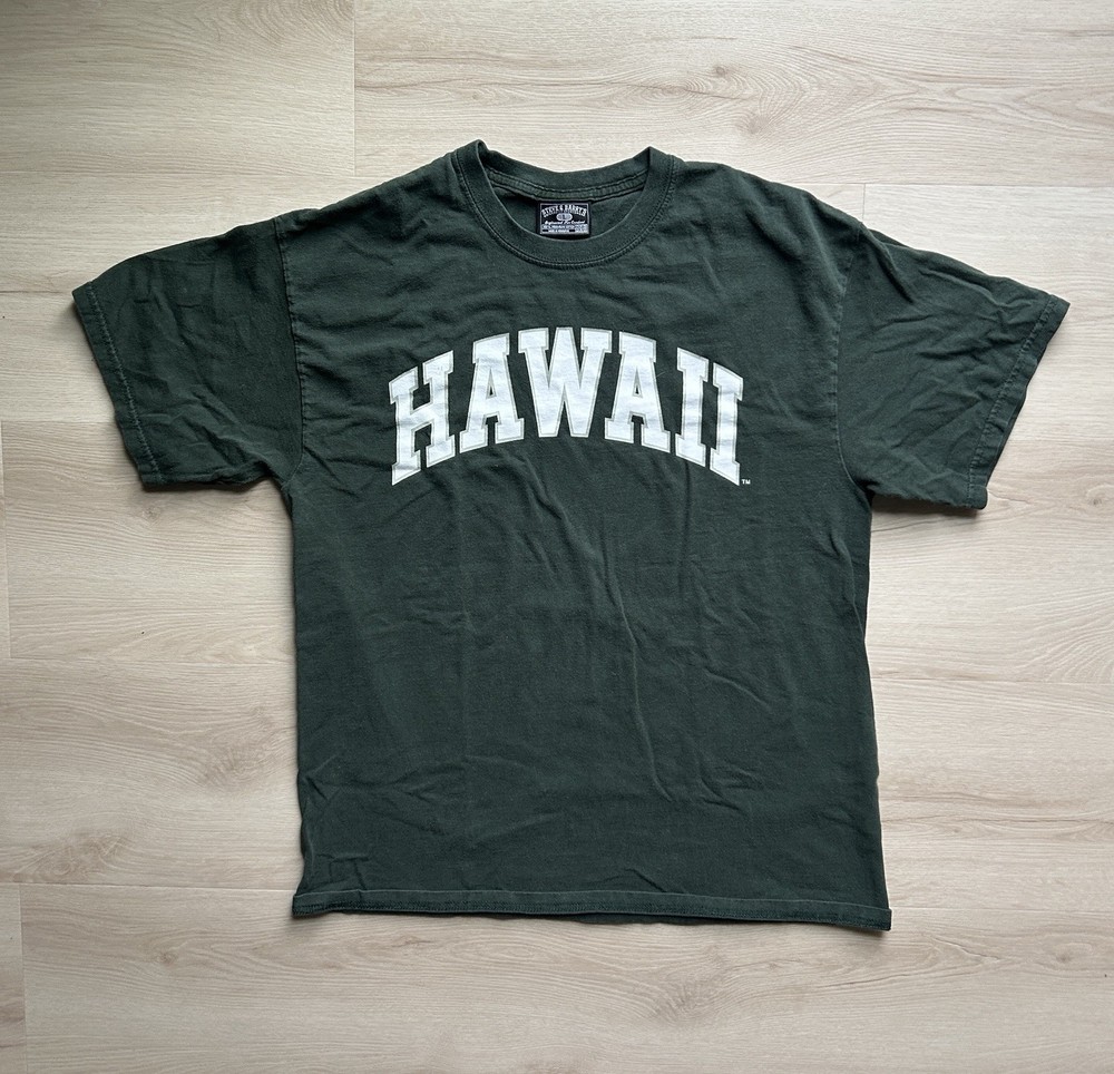 Vintage Steve & Barry's University of Hawaii Rainbow Warriors Green Shirt Size L