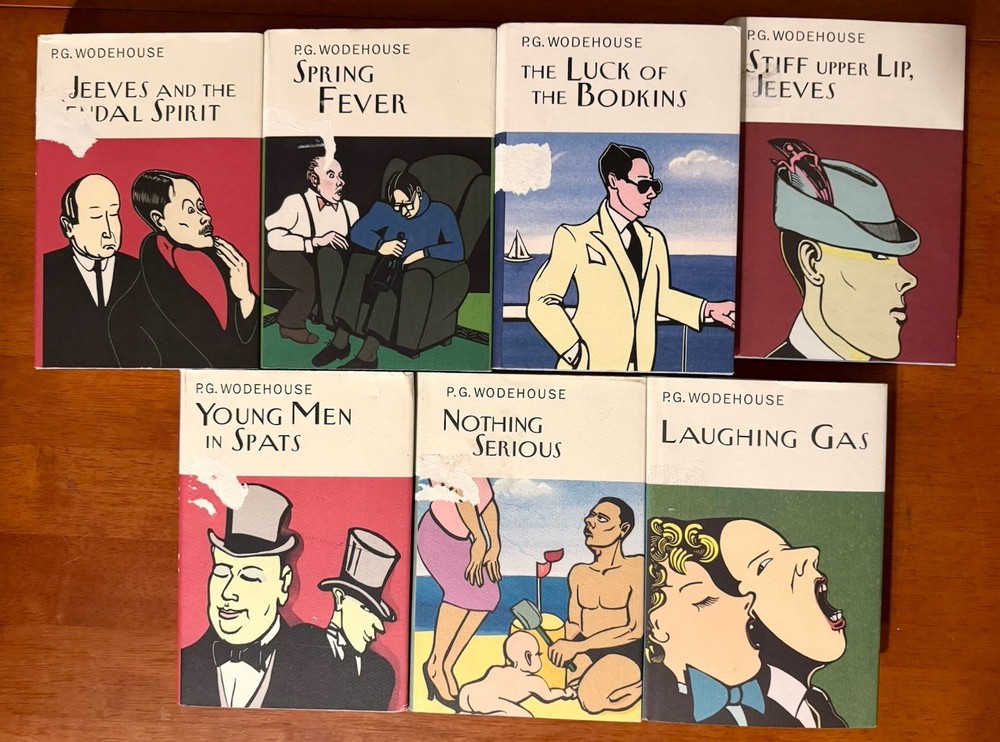 Lot of 7 Hardcover Books by PG Wodehouse Overlook Press Collector’s Edition