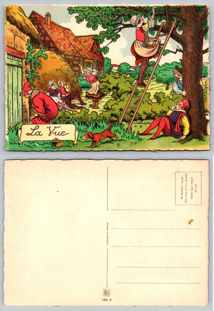 Vintage 1953 French Cartoon Postcard 