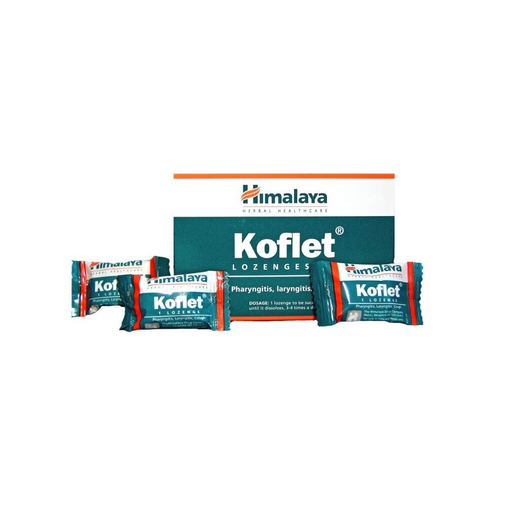 10 x Himalaya Koflet Cough Lozenges Soothes Sore Throat Quick Relief( 100Count )