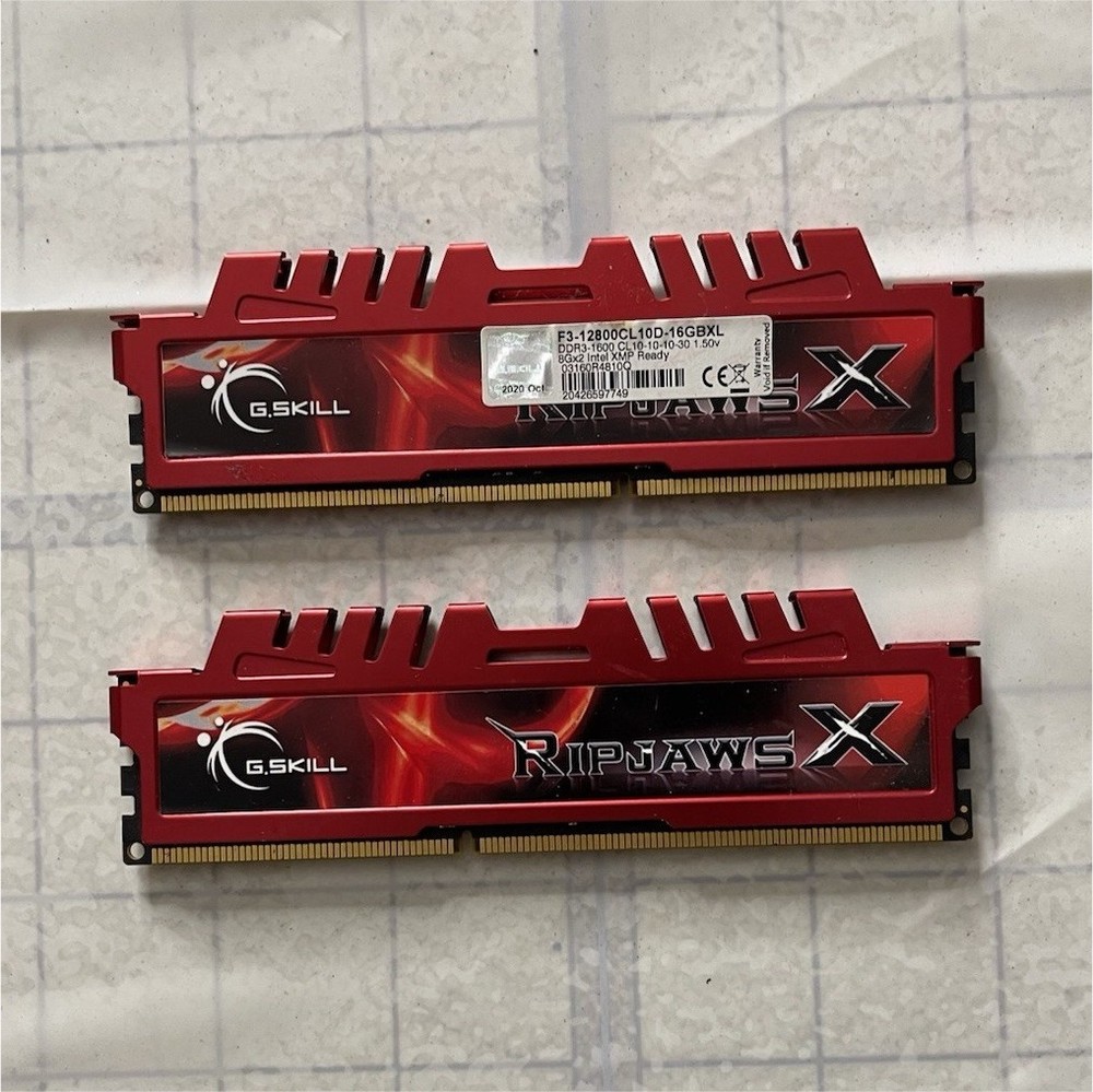 G.SKILL Ripjaws X Series DDR3 SDRAM DIMM 16GB (2x8GB) PC3-12800 XMP Ready
