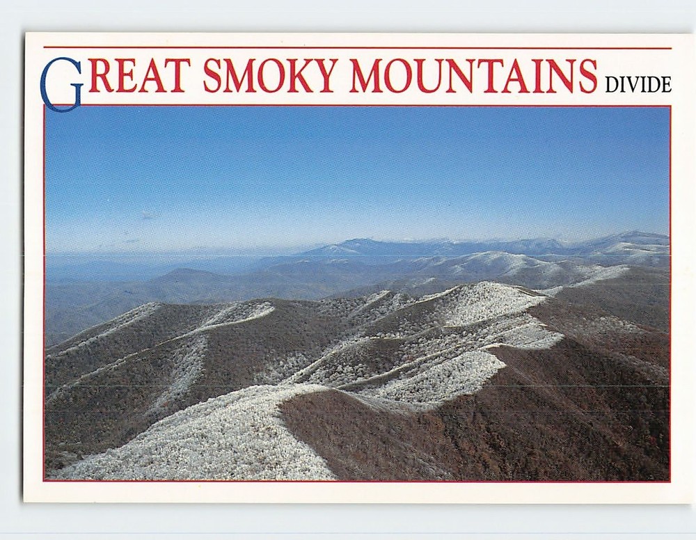 Postcard An Aerial Panoramic View of Divide Great Smoky Mountains National Park