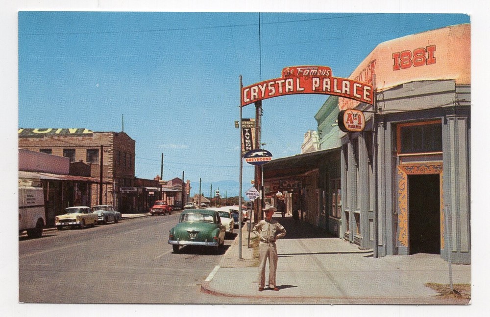 1950s? Chrome - Main Street, Crystal Palace Saloon - Tombstone, Arizona