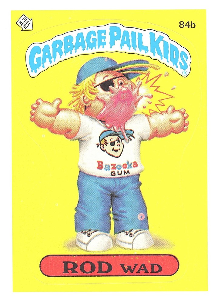 1986 Topps Garbage Pail Kids Series 3 #84b Rod Wad