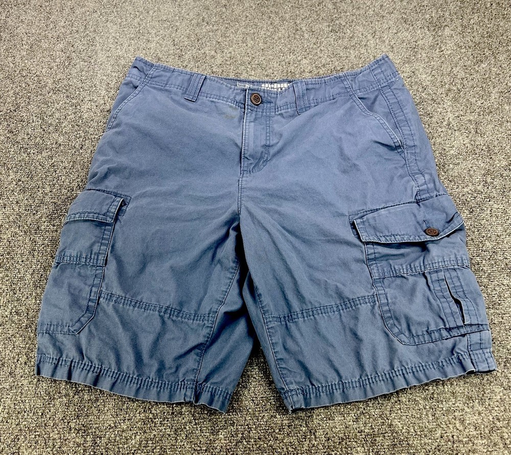 Urban Pipeline Cargo Shorts Men's 36 Blue Cotton Classic Length Preppy Y2K Wear