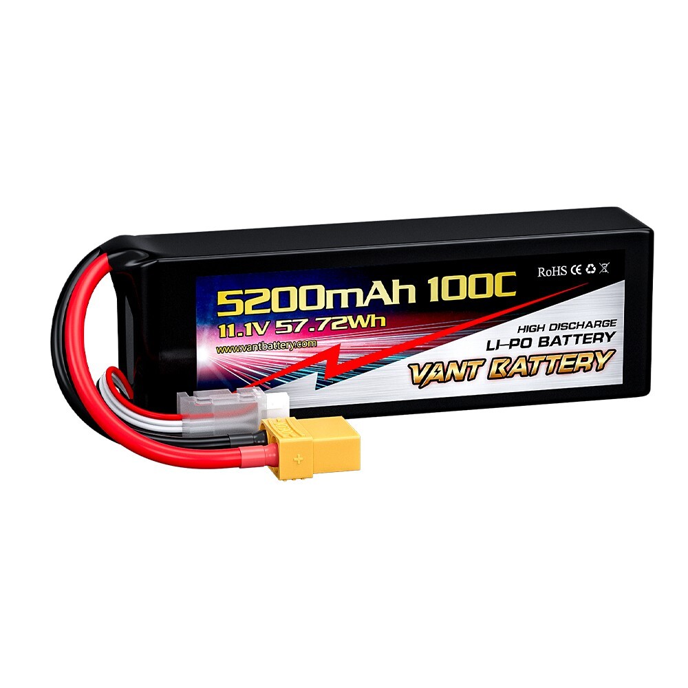 VANT 5200MAH 3S 11.1 100C LIPO BATTERY XT90 NHX POWERHOBBY GENS ACE FITS TRAXXAS-image