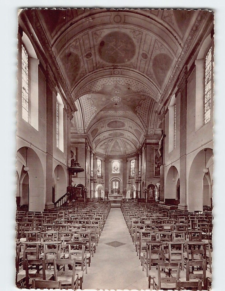 Postcard Interior Église Saint-Louis  Fontainebleau France