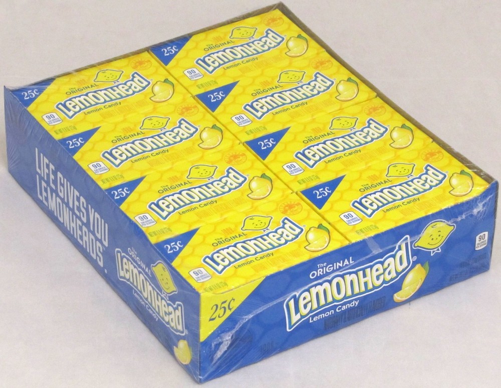 Lemonheads Candy 24 Count Box Lemon Head Bulk Candies Lemonhead 24 Packs