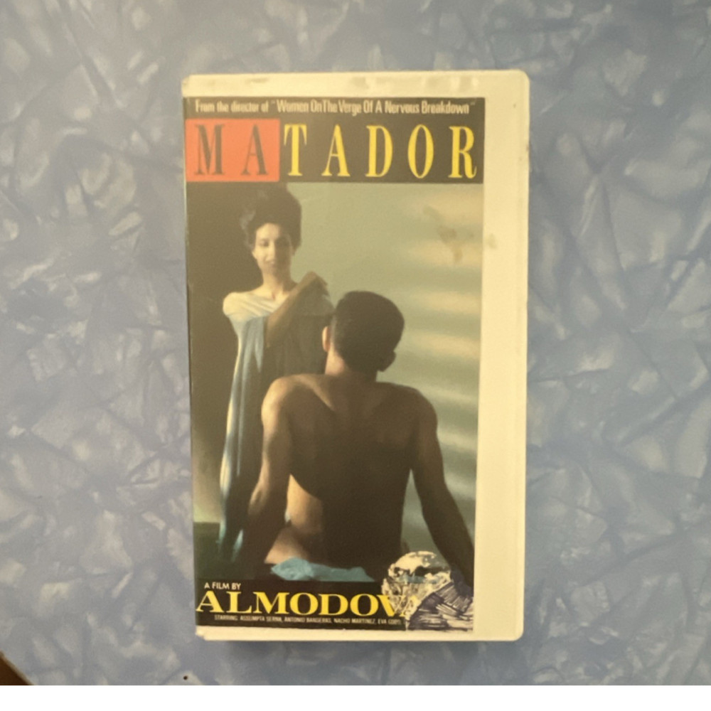 Cine Vista Matador VHS Tape Drama Spanish NR Full Screen Banderas Almodóvar
