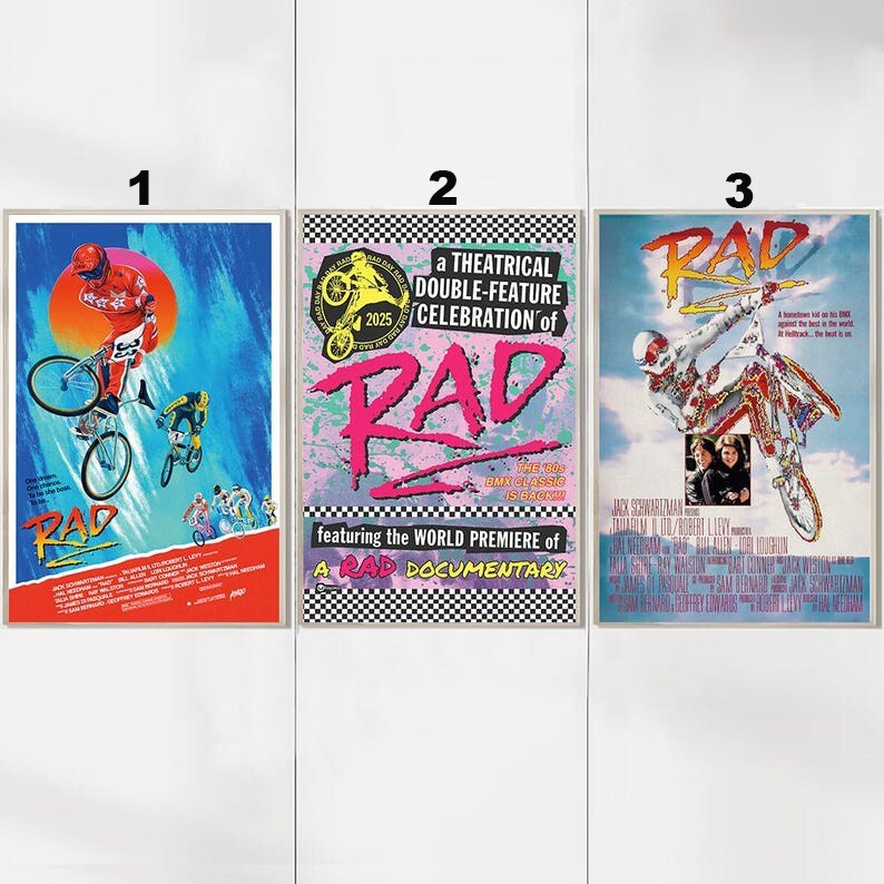 Rad Movie Posters - Home Decor - Vintage Wall Art,