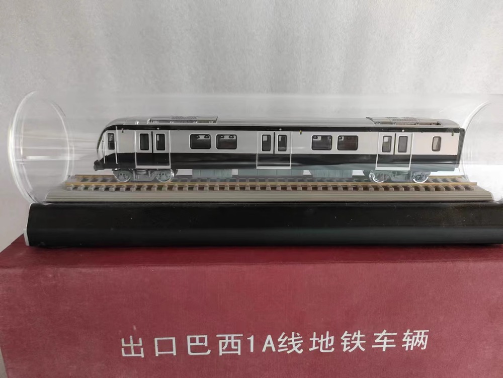 1:87 Brazil Line 1A Subway Vehicles Metro Passenger Train Railways Diecast Model