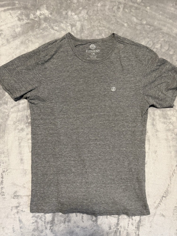 Element Graphic T Shirt Men's Size L Gray Short Sleeve Skateboarding Tee Logo