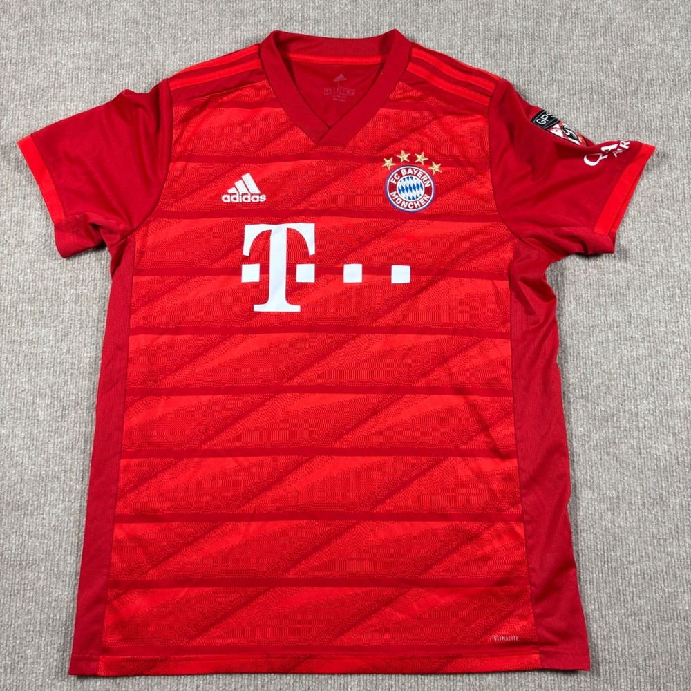 Adidas FC Bayern Munich 2019-20 Red Home Jersey Men's Size Large EUC DW7410