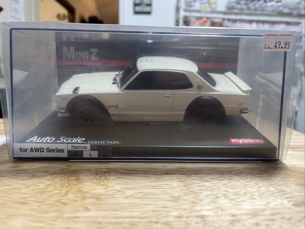 Kyosho Mini-Z MA-020 Nissan Skyline 2000GT-R (KPGC10) Pre-Painted Body (White)