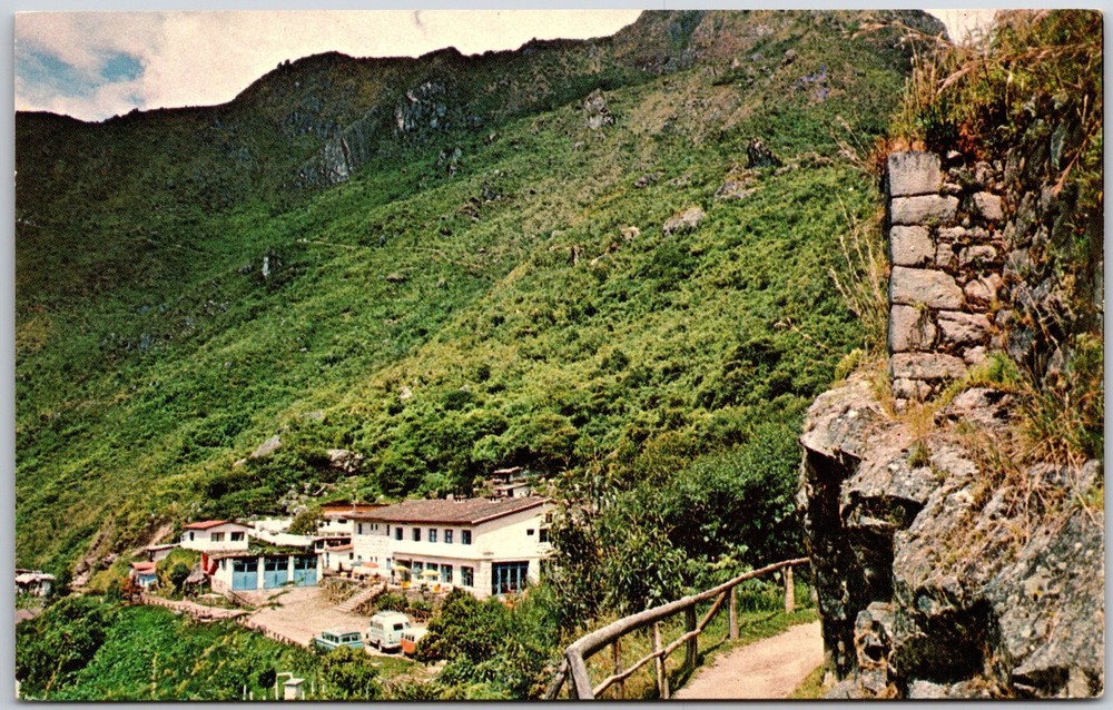 Modern Accommodations Summit Machupicchu Cuzco Peru Mountain Trails Postcard-image