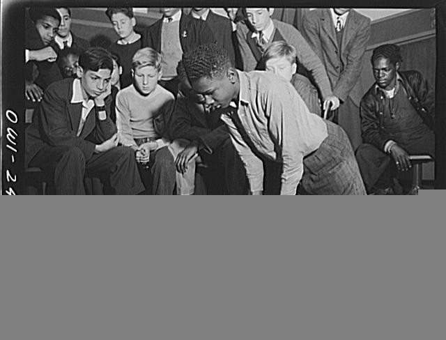 Photo:New York NY Benjamin Franklin High School Boys Students 1930s