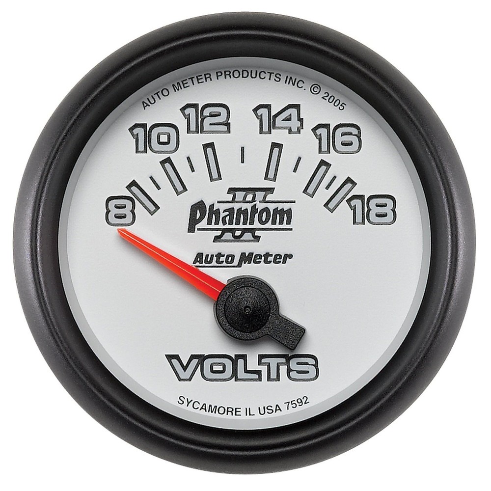 Auto Meter 7592 Phantom II 12V Digital Voltmeter Gauge