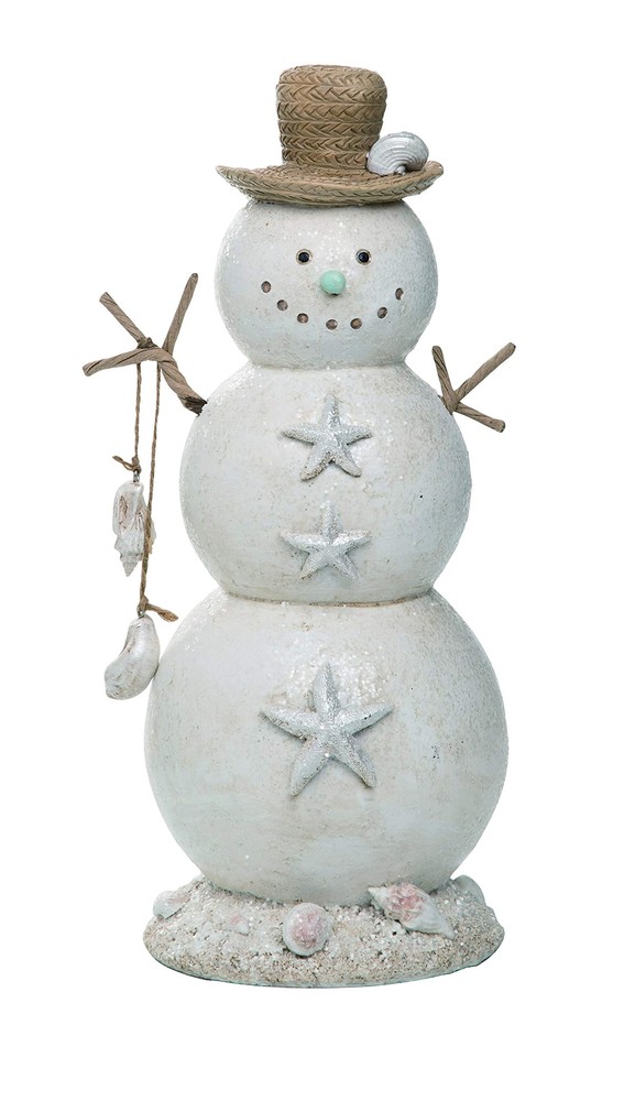 Coastal Sandman Snowman Figurine