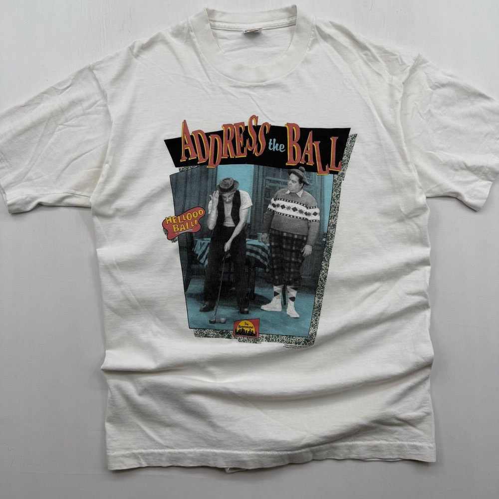 Vintage The Honeymooners Sitcom TV Show T Shirt Mens Large White 1994 90s