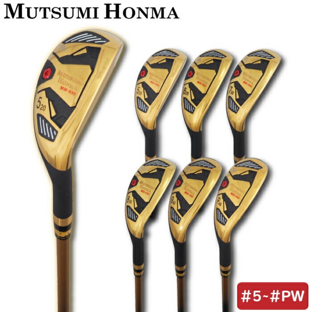 MUTSUMI HONMA Golf MH-030 Hybrid iron #8 35deg RH Graphite shaft Flex Regular