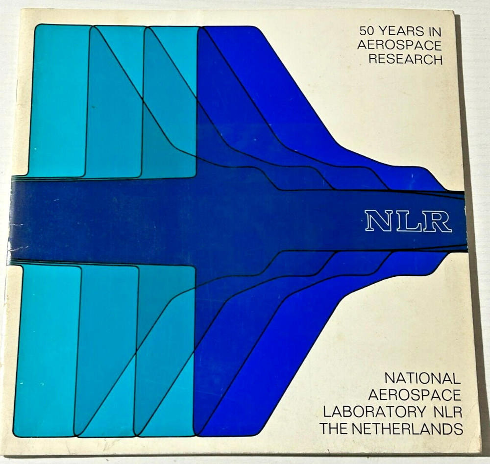 RARE NLR Netherlands Aerospace Lab 50 Years Research Book c1970s Brochure